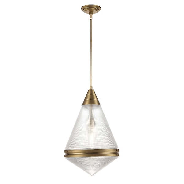 Maxim Lighting Hargreaves 1-Light Pendant, Natural Aged Brass 10395PRNAB - main